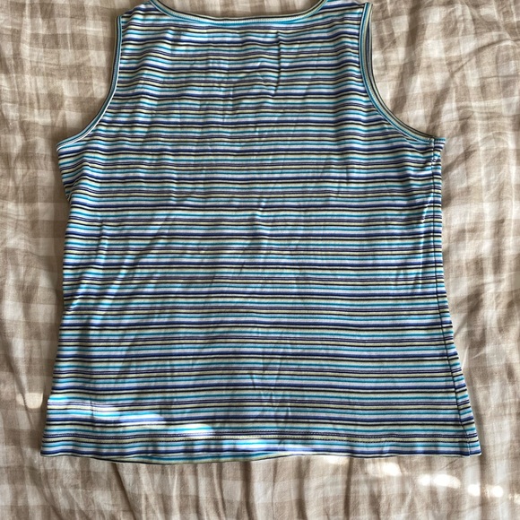 White Stag blue and green tank top. Size S. - Picture 2 of 3